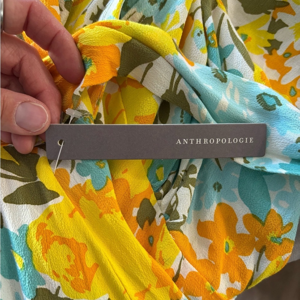 Faithful the Brand Anthropologie Rafa Midi Dress Annina Floral Print Feminine 6 - Picture 6 of 10